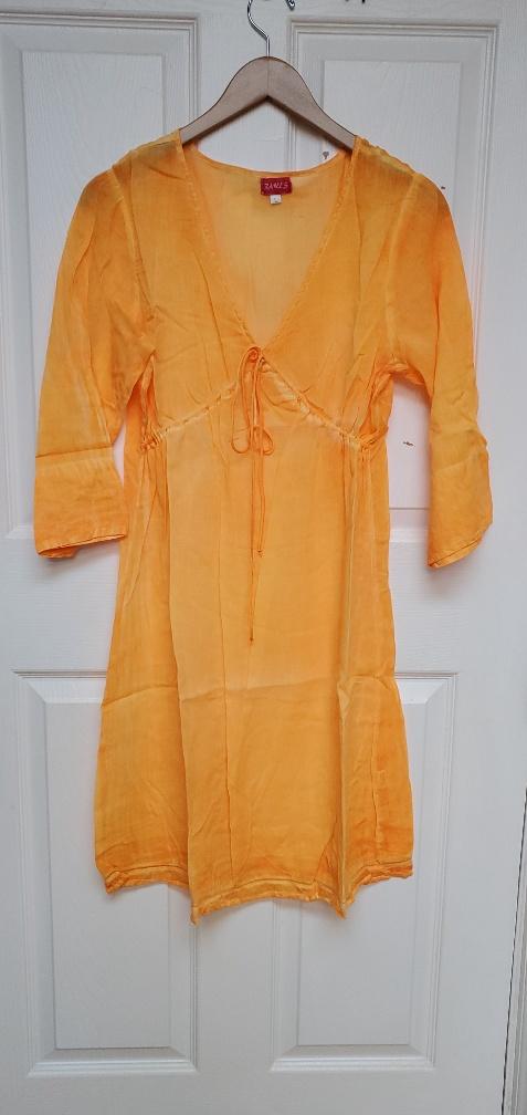 Boho Orange tunic, beach style