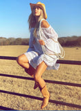 Ranee's white eyelet dress