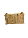BG-01-1179 Natural Jute Clutch With Shells and Pompom