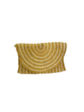 BG-01-1088 Yellow Jute Clutch