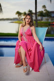 Embellished Roman goddess - pink