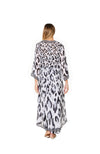 704-D Leopard Duster Black and White