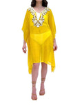 8009 W Sequence poncho Yellow