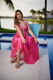 Embellished Roman goddess - pink