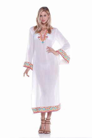 Long embrodiered tunic