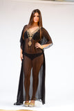 KK 060 Ranee's crystal lace Long Kaftan-  MAKE TO ORDER - SPECIAL ORDER