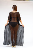KK 060 Ranee's crystal lace Long Kaftan-  MAKE TO ORDER - SPECIAL ORDER