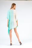 Tassel V-NECK TUNIC TOP KAFTAN OMBRE