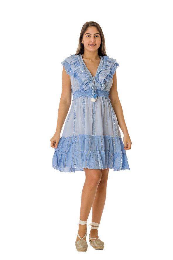 2023 collection -AK 899 baby blue dress - NEW ARRIVAL
