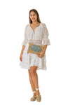 #2650 Beautiful Lace White Cotton Dress - NEW ARRIVAL
