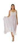 #6 white cotton Dress - New Arrival
