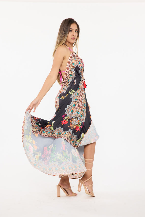 684 Floral print hawaii dress - BACK IN STOCK