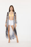 693 Animal print duster