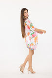 694 white short kaftan