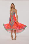 678 pink Hawaii dress,