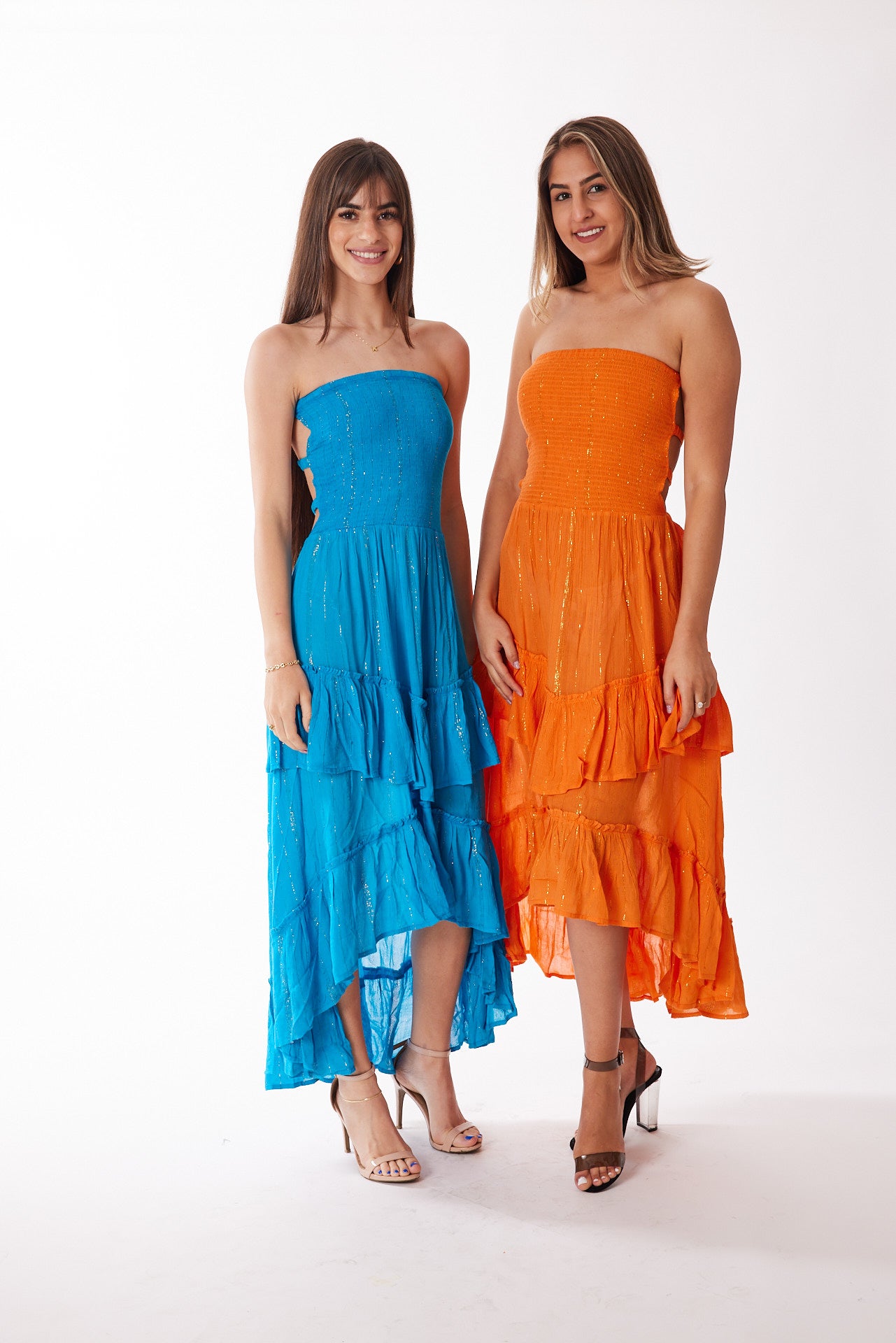 Blue lurex dress – Ranee's