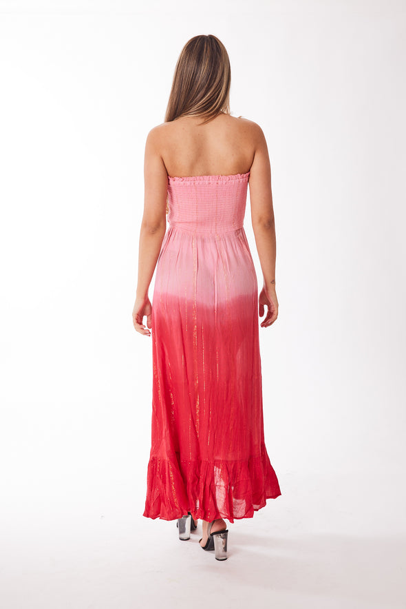 Fuchsia Pink strapless dress