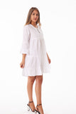 Cotton white eyelet dress