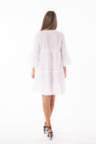 Cotton white eyelet dress