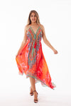678 Halter floral dress. Dream colors!