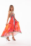 678 Halter floral dress. Dream colors!