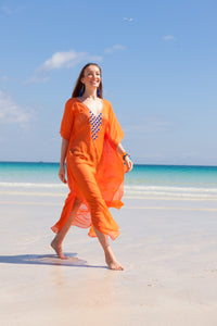 Vibrant Orange Jem Kaftan PREORDER