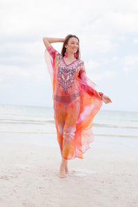 Peach Shaded Kaftan/ PREORDER
