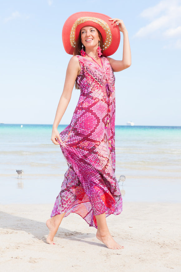 Camilla Drawstring dress Ref ID - 55360 Camilla SILK PREORDER