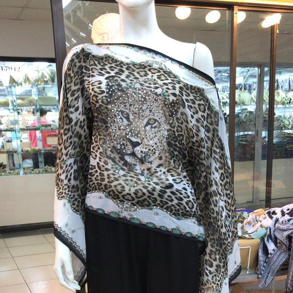 Cheetah face, best seller! Scarf top