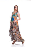 659 Animal print exotic Hawaii dress