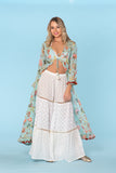 Set. 2 piece, boho duster and pants