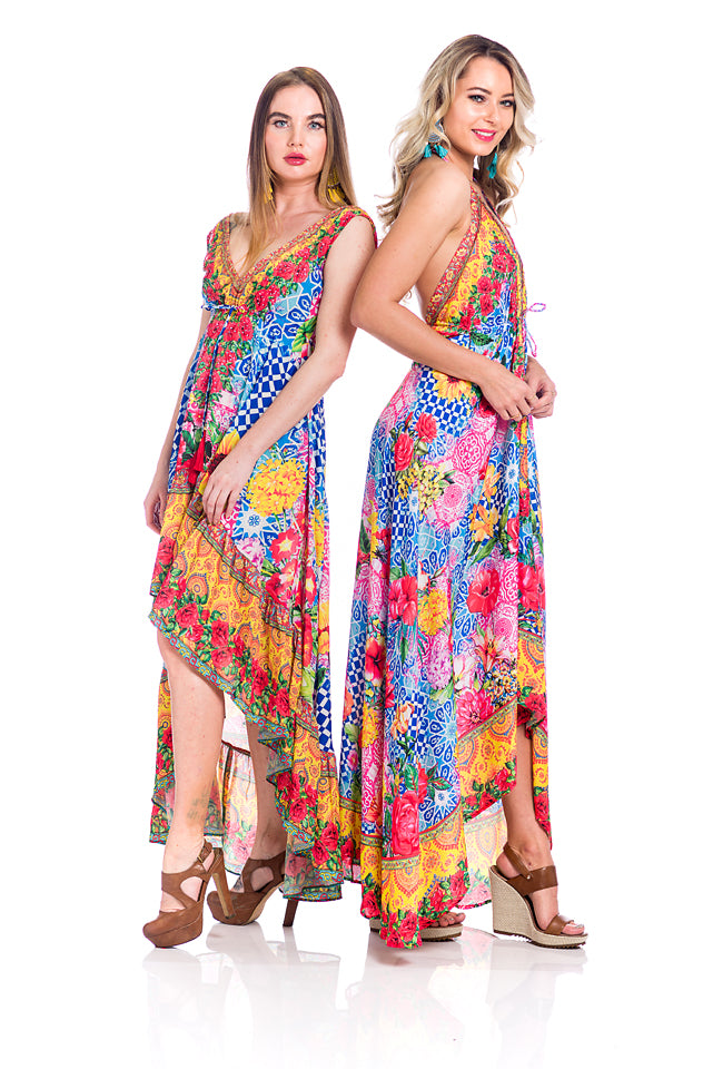 designer beach dress Floral Designer Orange Beach Dress For Women Deep... From Enjoy_lifes, Rs.2,878.49 In Bulk