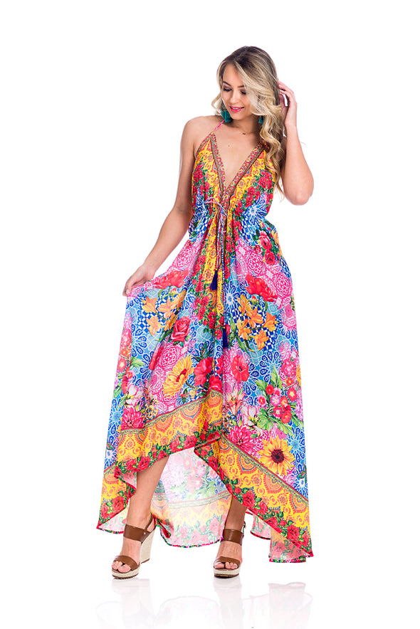 Floral Dress - Designer Dress - Sun dress