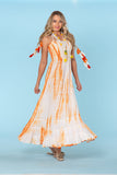 Tie Dye Vacation Dress, perfect for the hot summer days, bohemian tassels