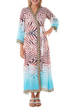 2023 collection - 231 Teal Zebra Kimono
