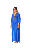 Royal Blue Embellished Kaftans