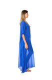 Royal Blue Embellished Kaftans