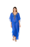 Royal Blue Embellished Kaftans