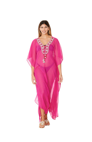 Pink Embellished Kaftans