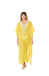 Yellow Embellished Kaftans