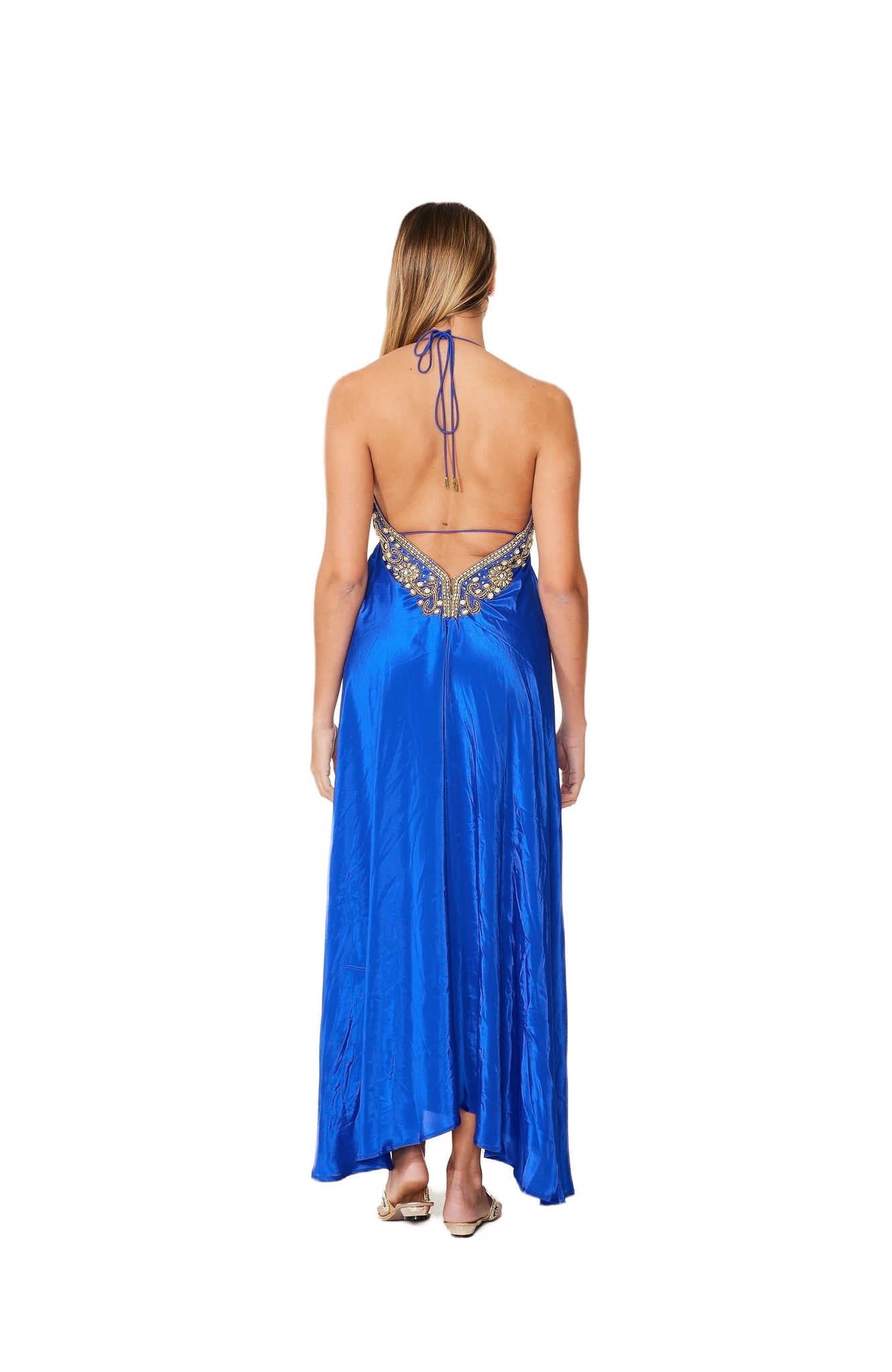 Royal Blue Embellished Dress – Ranee's