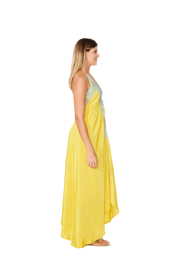Yellow Embellished Dress
