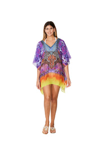 378 Multicolor Short kaftan