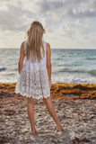 CH-10 white cotton mini dress 2023
