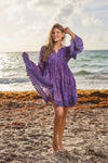 AJ043 Purple lace dress -   New Arrival - 2023 collection