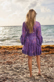 AJ043 Purple lace dress -   New Arrival - 2023 collection