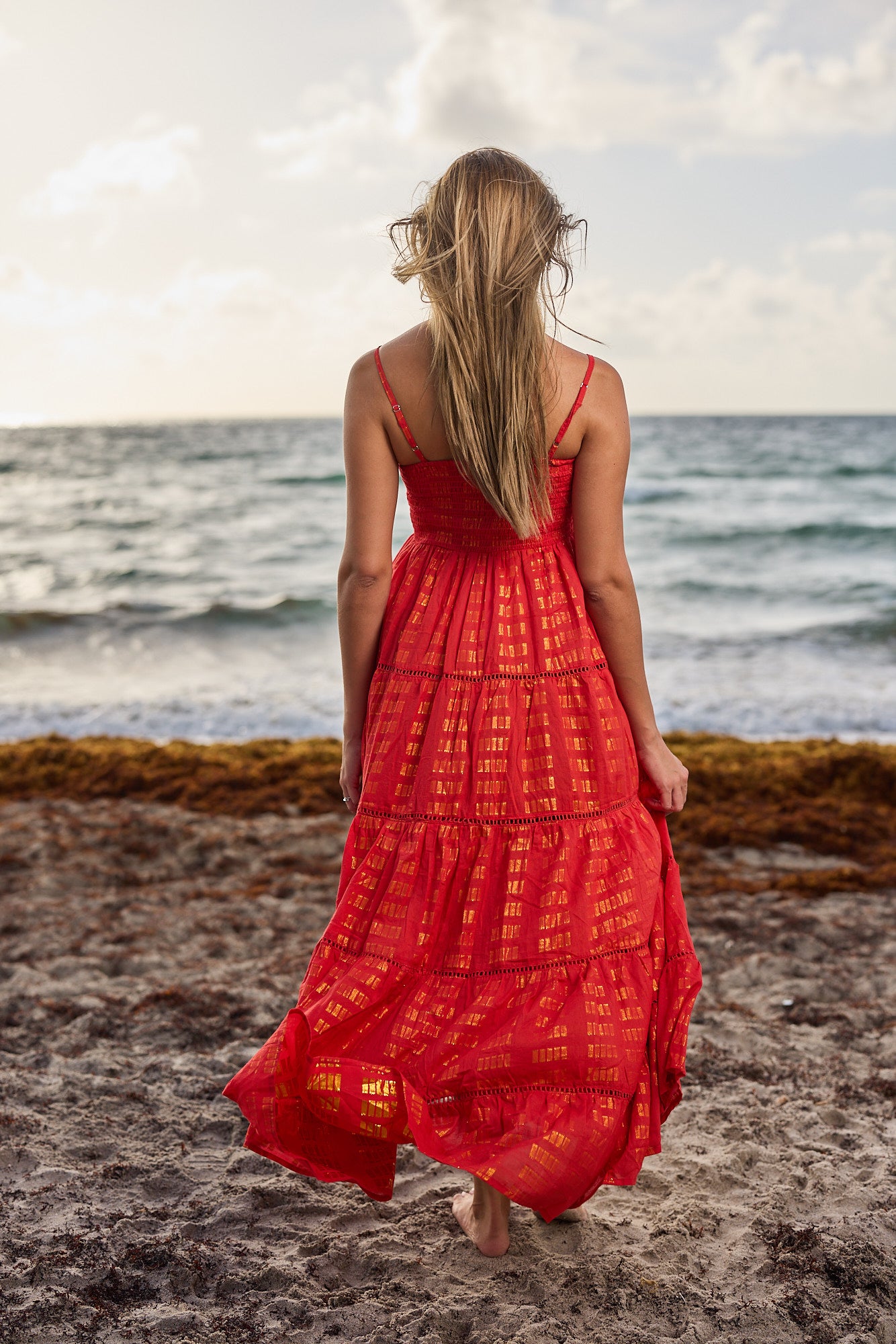 red cotton dress Darcey Poplin Sleeveless Midi in crimson Petite Studio creates high fashion clothing specifically for petites Nmnitkp Women's Linen Cotton Sleeveless