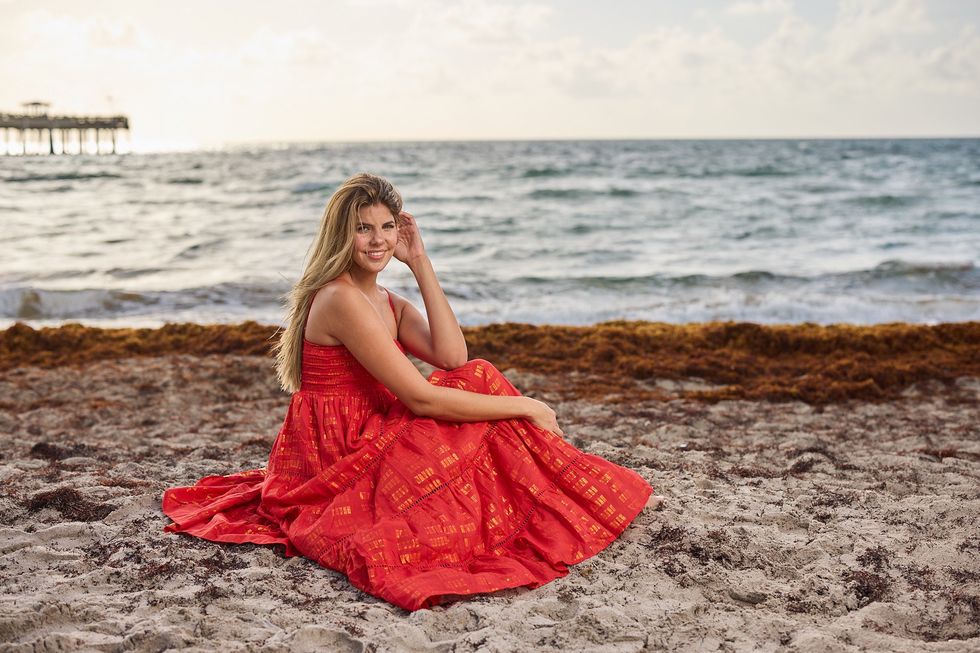 white christmas dresses 20441 coral red cotton dress – Ranee's