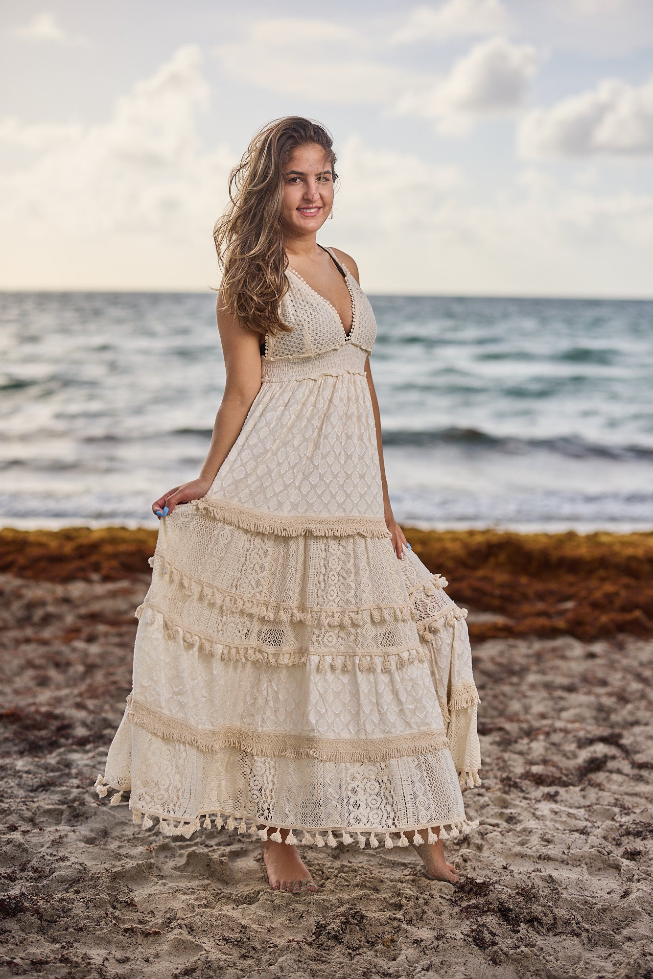 1677 Ivory Lace dress - 2023 collection- new arrival Ranee's 1677 Ivory Lace dress - 2023 collection- new arrival Ranee's