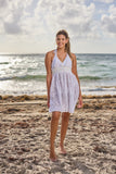 CH-07 white cotton Mini Dress New Arrival 2023